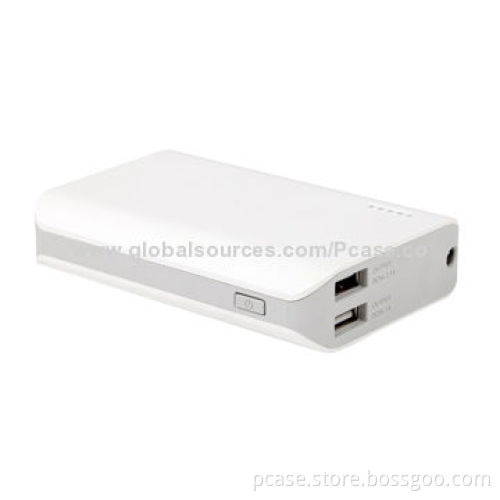Power Bank for Smart Mobile Phones, 1,000/2,100mA Output Current, 6,000mAh Battery Capacity